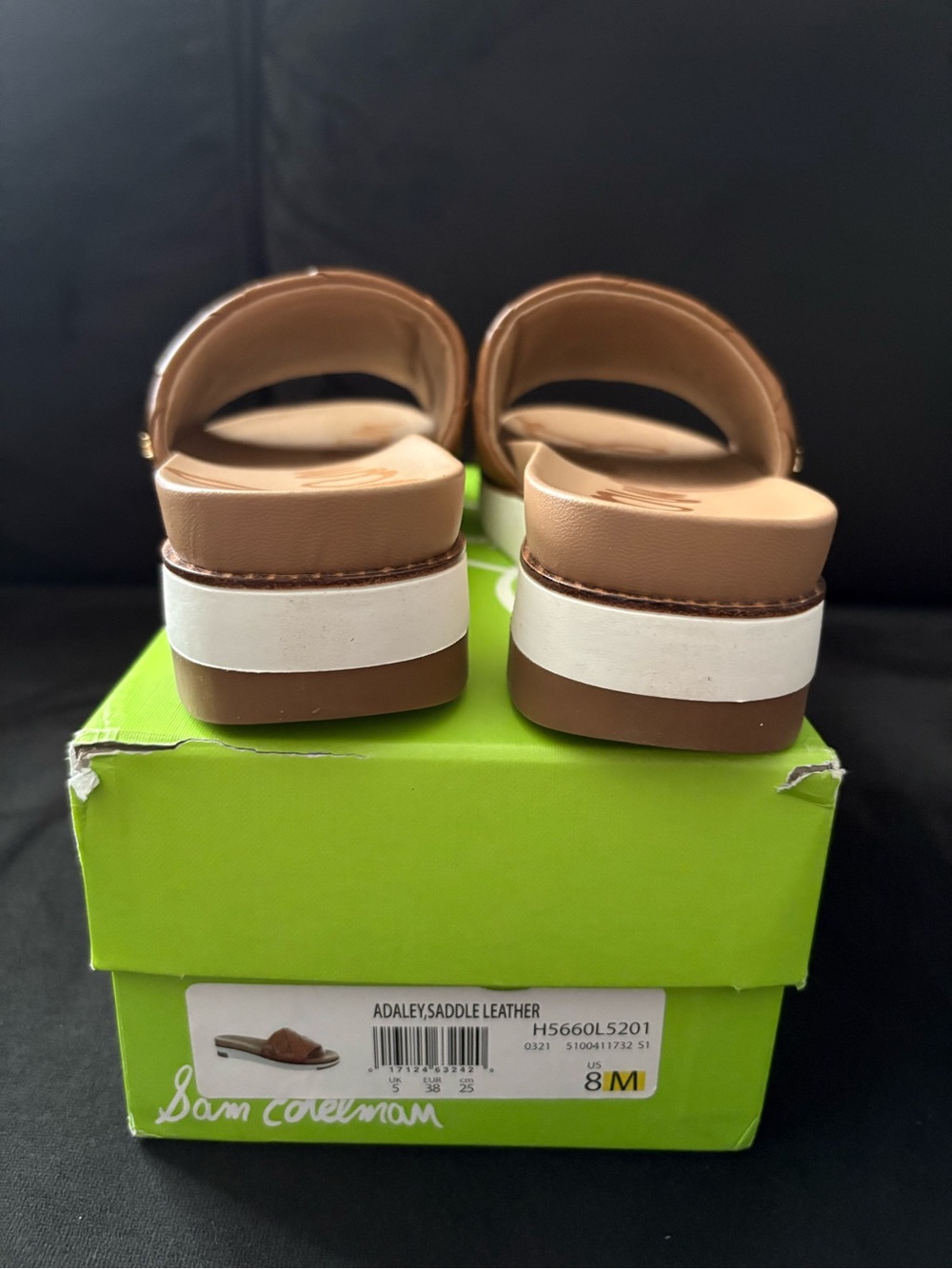 Sam Edelman Tan Woven Leather Slide Sandals - Women's - Picture 4 of 6